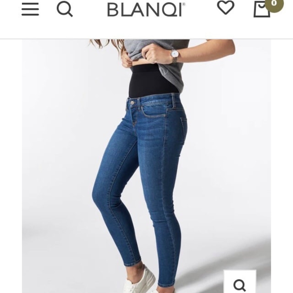 Blanqi Denim postpartum support jeans